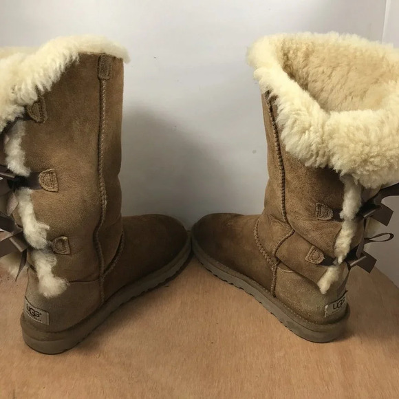 Ugg Womens Australia 1007308 Tall Brown Boots Size 6 - Picture 6 of 8